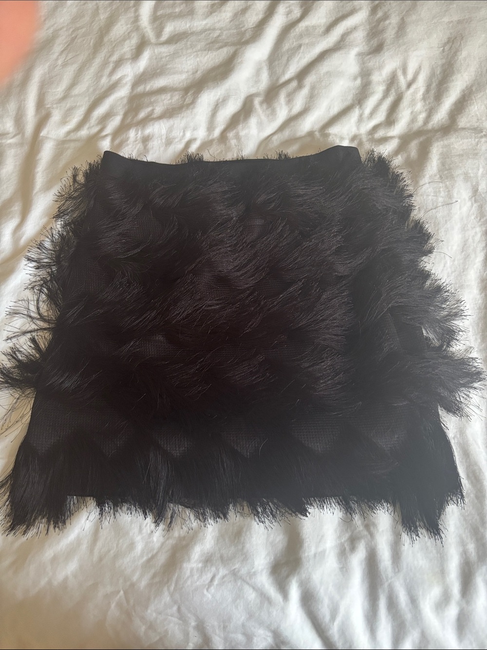 Max Studio Black fring Skirt